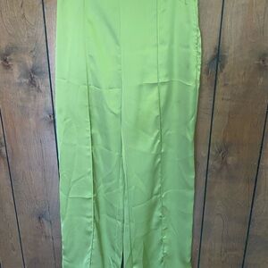 Sincerely Jules Lime Green Wide Leg Pants